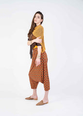 עליונית פונצ'ו צבע זהב