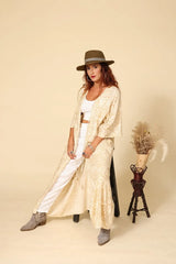 עליונית קימונו ארוכה קשירה