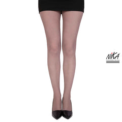 גרביון עם רגל בהדפס דמוי רשת