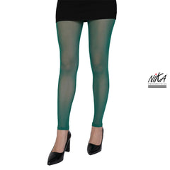 גרביון ללא רגל בצבע ירוק בקבוק