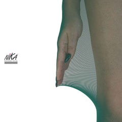 גרביון ללא רגל בצבע ירוק בקבוק