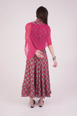 עליונית פונצ'ו צבע דובדבן