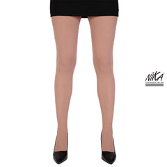 גרביון עם רגל בצבע גוף שזוף