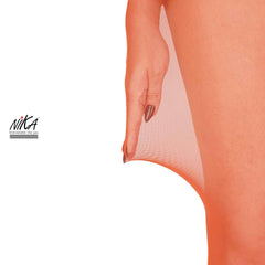 גרביון עם רגל בצבע חמרה