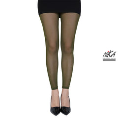 גרביון ללא רגל בצבע ירוק זית