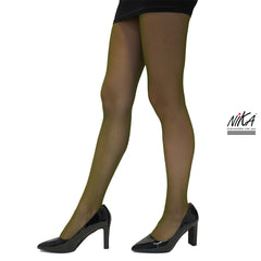 גרביון עם רגל בצבע ירוק זית