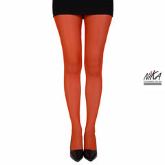 גרביון עם רגל בצבע חמרה