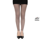 גרביון ללא רגל בהדפס דמוי רשת