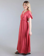 שמלת מקסי חלקה