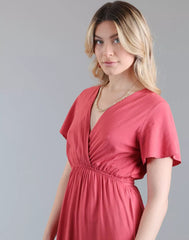 שמלת מקסי חלקה