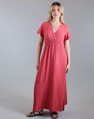 שמלת מקסי חלקה