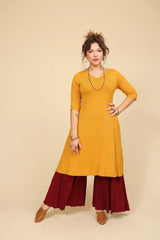 שמלת שני שרוול 3/4