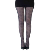 גרביון עם רגל בהדפס עומק גיאומטרי