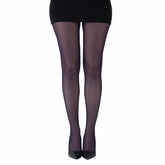 גרביון עם רגל בצבע סגול חציל