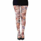 גרביון עם רגל בהדפס סתיו חלומי