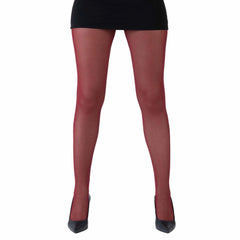 גרביון עם רגל בצבע בורדו