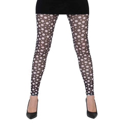 גרביון ללא רגל בהדפס נקודות פולקה לבנות