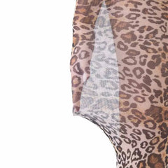 גרביון עם רגל בהדפס שיק מנומר נדיר