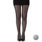 גרביון עם רגל- לורקס כסף (Lurex)