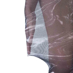 גרביון ללא רגל בהדפס מערבולות