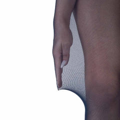 גרביון עם רגל בצבע ג'ינס כחול