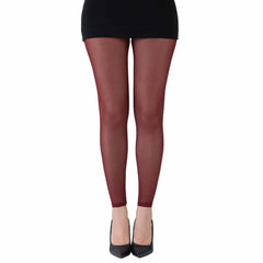 גרביון ללא רגל בצבע בורדו