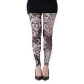 גרביון ללא רגל באפקט קעקוע יוקרתי