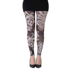 גרביון ללא רגל באפקט קעקוע יוקרתי