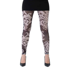 גרביון ללא רגל באפקט קעקוע יוקרתי