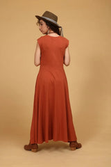 שמלת מקסי - פעמון במבחר צבעים