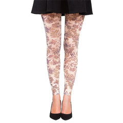 גרביון ללא רגל בהדפס פרחוני