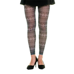 גרביון ללא רגל בהדפס משולב