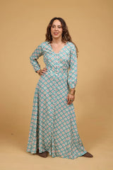 שמלת ויסקוזה כפתור