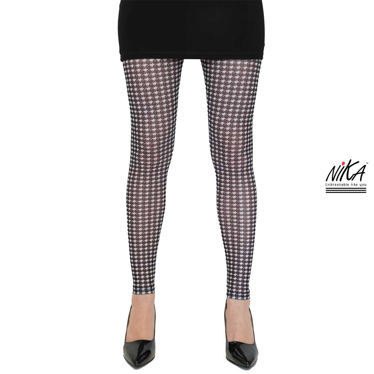 (Pepita) גרביון ללא רגל בהדפס פפיטה