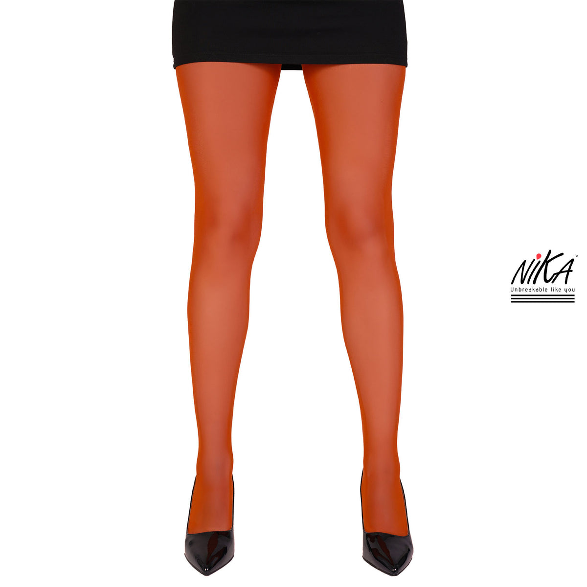 גרביון עם רגל בצבע חמרה