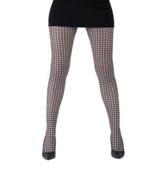 (Pepita) גרביון עם רגל בהדפס פפיטה