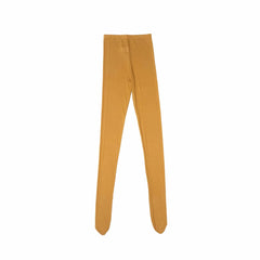 גרביון עם רגל בצבע צהוב חרדל