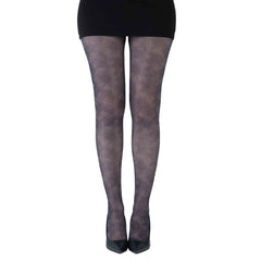 גרביון עם רגל בהדפס עומק גיאומטרי