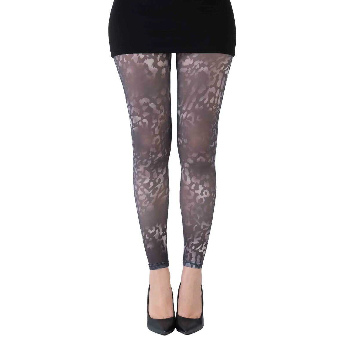 גרביון ללא רגל בהדפס עוצמתי