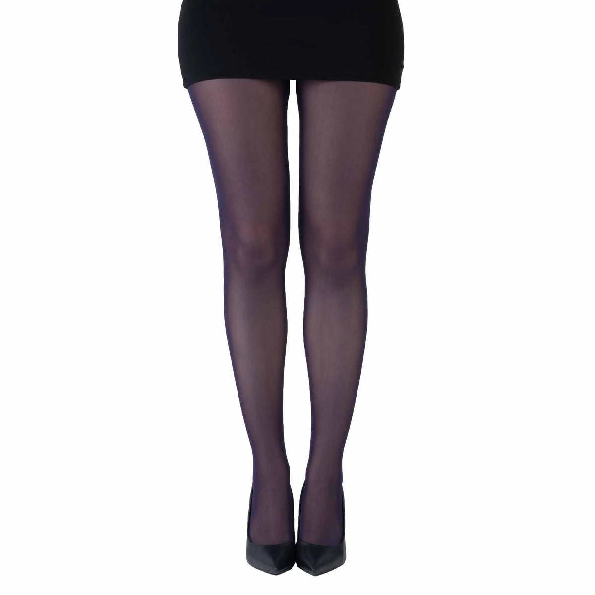 גרביון עם רגל בצבע סגול חציל