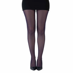 גרביון עם רגל בצבע סגול חציל