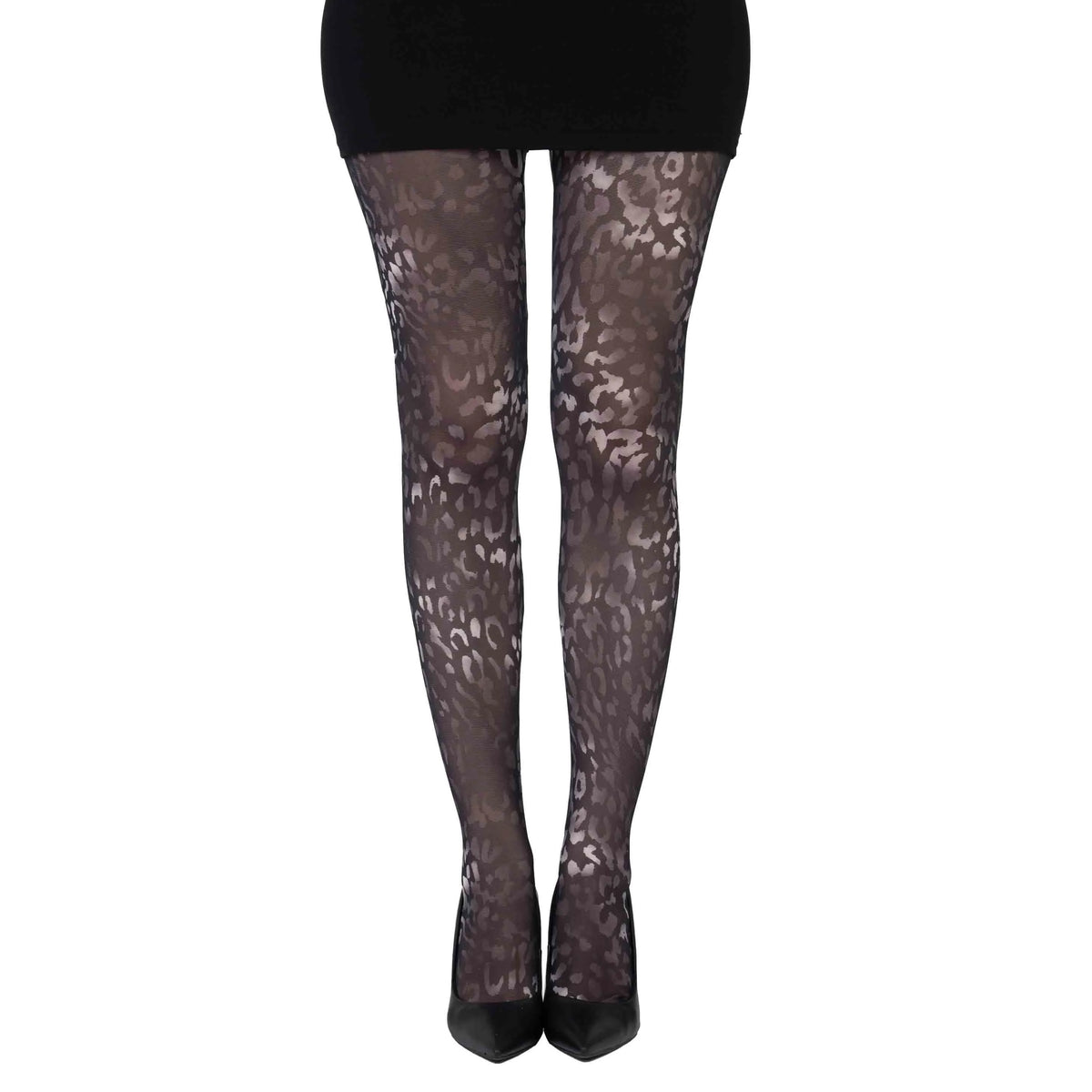 גרביון עם רגל בהדפס עוצמתי