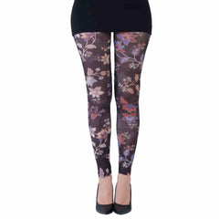 גרביון ללא רגל בהדפס פריחת חצות