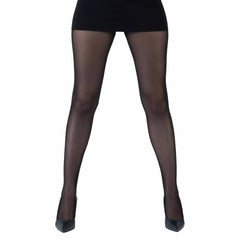 גרביון עם רגל בצבע שחור