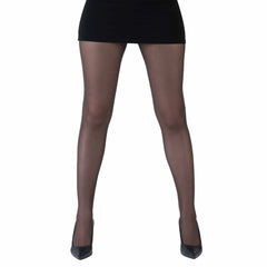 גרביון עם רגל בצבע חום שוקולד