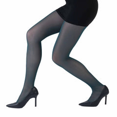 גרביון עם רגל בצבע טורקיז