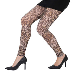 גרביון ללא רגל בהדפס שיק מנומר נדיר