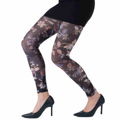 גרביון ללא רגל בהדפס פריחת חצות