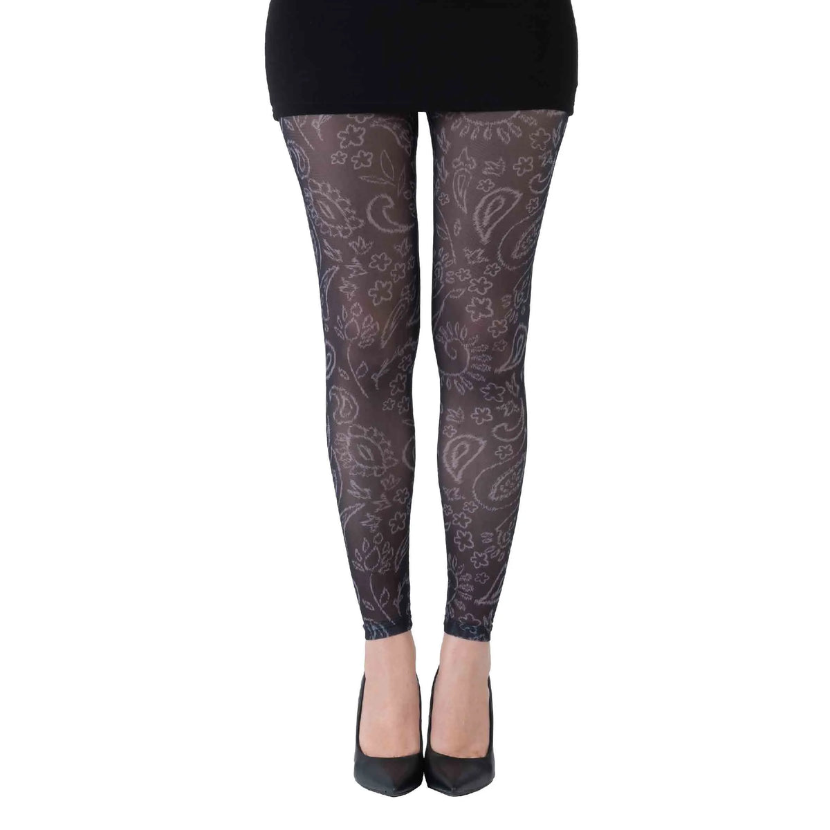 גרביון ללא רגל בעיטורים עדינים