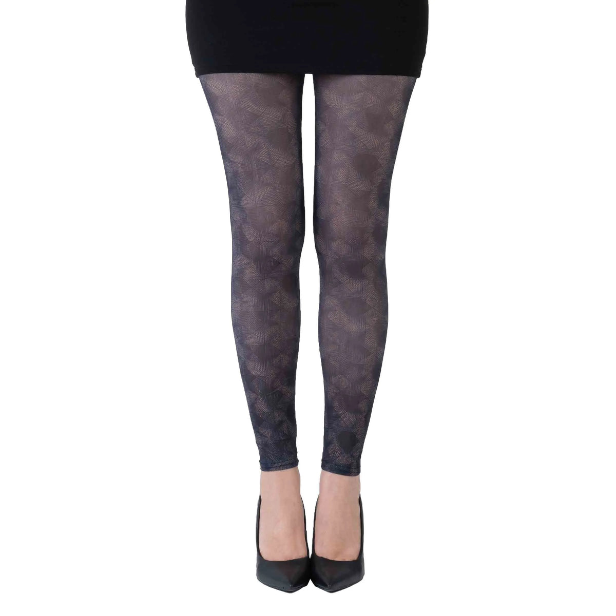 גרביון ללא רגל בהדפס עומק גיאומטרי